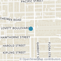 Map location of 415 Lovett Boulevard #G, Houston, TX 77006