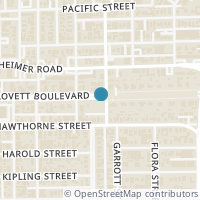 Map location of 415 Lovett Boulevard #D, Houston, TX 77006