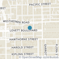 Map location of 510 Lovett Boulevard #404, Houston, TX 77006