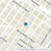 Map location of 1404 Mcilhenny St, Houston TX 77004
