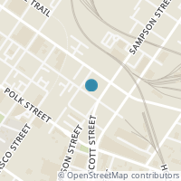 Map location of 1029 Roberts St, Houston TX 77003