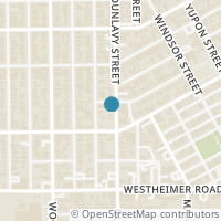 Map location of 2304 Dunlavy Street, Houston, TX 77006