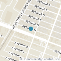 Map location of 6642 Avenue N, Houston TX 77011