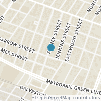 Map location of 223 Sidney Street, Houston, TX 77003