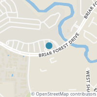 Map location of 9348 Briar Forest Drive, Houston, TX 77063