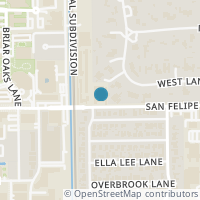 Map location of 4040 San Felipe Street #168, Houston, TX 77027