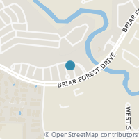 Map location of 9354 Briar Forest Drive, Houston, TX 77063
