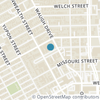 Map location of 1410 Hyde Park Boulevard #101, Houston, TX 77006