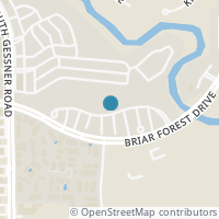 Map location of 9442 Briar Forest Dr, Houston TX 77063