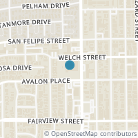 Map location of 2111 Welch Street #A232, Houston, TX 77019