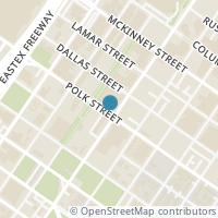 Map location of 2323 Polk Street #103, Houston, TX 77003