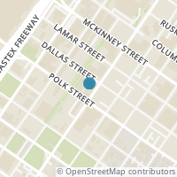 Map location of 2323 Polk St #204, Houston TX 77003
