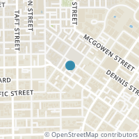 Map location of 2822 Helena Street, Houston, TX 77006