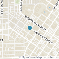 Map location of 2718 Baldwin Street, Houston, TX 77006