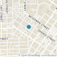 Map location of 219 Drew Street, Houston, TX 77006