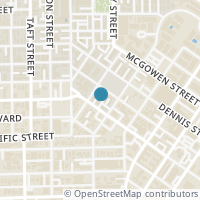 Map location of 111 Tuam Street, Houston, TX 77006