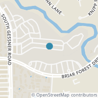 Map location of 9518 Bayou Brook Street, Houston, TX 77063