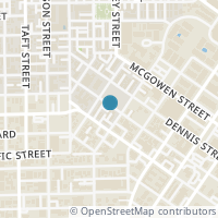 Map location of 110 Drew St, Houston TX 77006