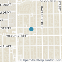 Map location of 1909 Brun Street #16, Houston, TX 77019