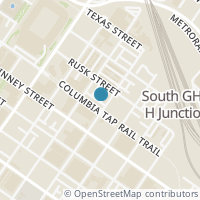 Map location of 2618 Rusk St, Houston TX 77003