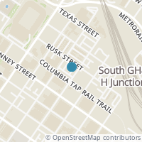 Map location of 2624 Rusk St, Houston TX 77003