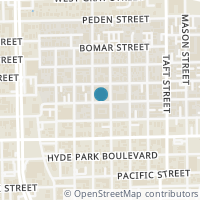 Map location of 608 W Drew Street #B, Houston, TX 77006