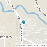 Map location of 9658 Longmont Drive, Houston, TX 77063