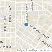 Map location of 82 McGowen Street, Houston, TX 77006