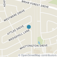 Map location of 12310 Wedgehill Lane, Houston, TX 77077