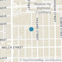 Map location of 1714 Mcduffie Street, Houston, TX 77019