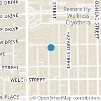 Map location of 1705 Brun St, Houston TX 77019