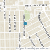 Map location of 1715 Ridgewood Street, Houston, TX 77006