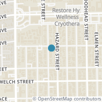 Map location of 1707 Mcduffie St, Houston TX 77019