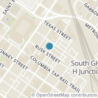 Map location of 716 Live Oak St, Houston TX 77003