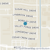 Map location of 10706 Valley Forge Dr, Houston TX 77042
