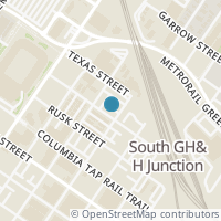 Map location of 2621 Capitol St, Houston TX 77003