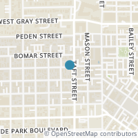 Map location of 305 Willard Street, Houston, TX 77006