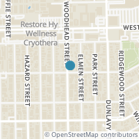 Map location of 1617 Woodhead Street, Houston, TX 77019