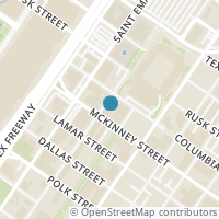 Map location of 2205 Mckinney Street #507, Houston, TX 77003