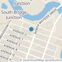 Map location of 6732 Avenue V, Houston, TX 77011