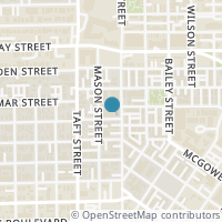 Map location of 100 Willard Street #35, Houston, TX 77006