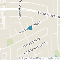 Map location of 12415 Westmere Dr, Houston TX 77077