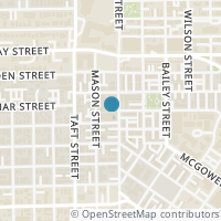 Map location of 100 Willard Street #22, Houston, TX 77006