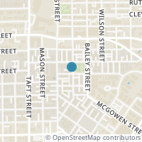 Map location of 1913 Gillette Street #M, Houston, TX 77006