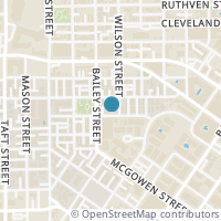 Map location of 1408 Cook St, Houston TX 77006