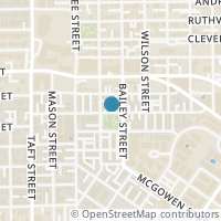 Map location of 1512 W Webster Street, Houston, TX 77019