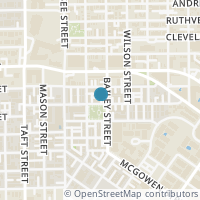 Map location of 1506 W Webster St, Houston TX 77019
