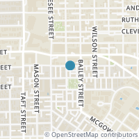Map location of 1517 Oneil St, Houston TX 77019