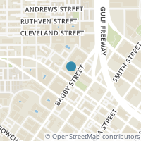 Map location of 2000 Bagby Street #5416, Houston, TX 77002