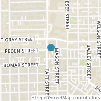 Map location of 1803 Oneil Street #A, Houston, TX 77019